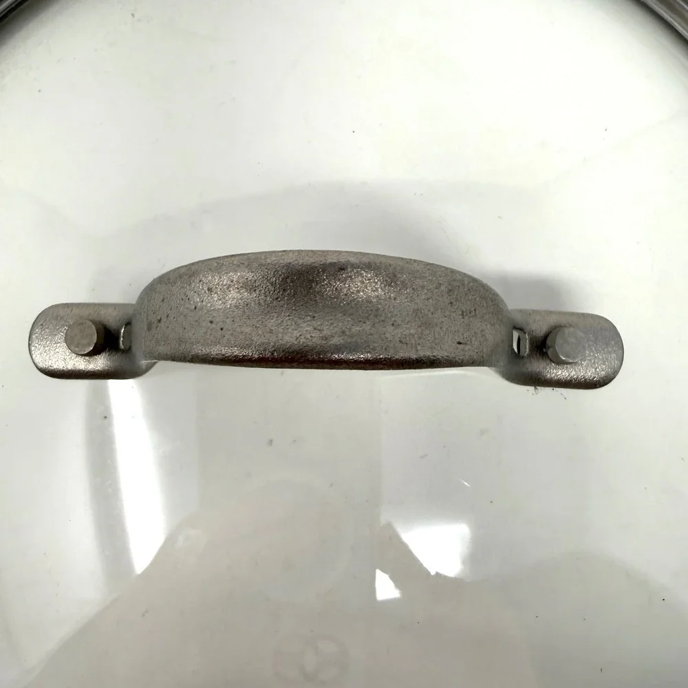 Calphalon 9 Inch Tempered Glass Replacement Lid Stainless Steel Rim Handle